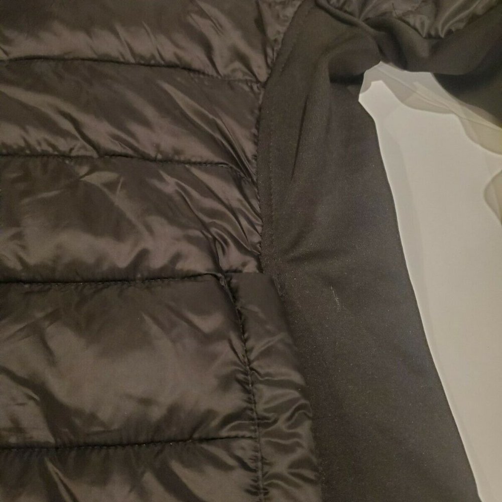 Champion Authentic Hoodie Puffy Black Jacket - Picture 2 of 8
